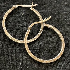 925 Silver Hoops